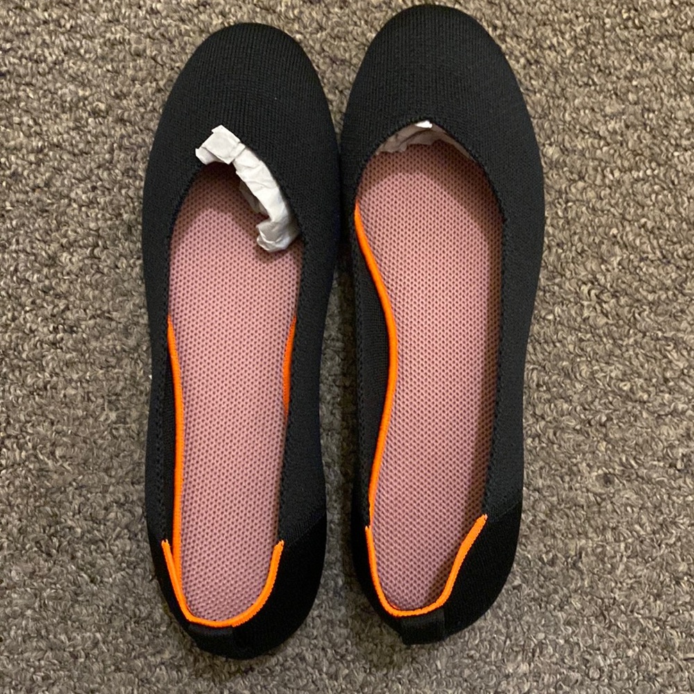 9.5 black flats never worn